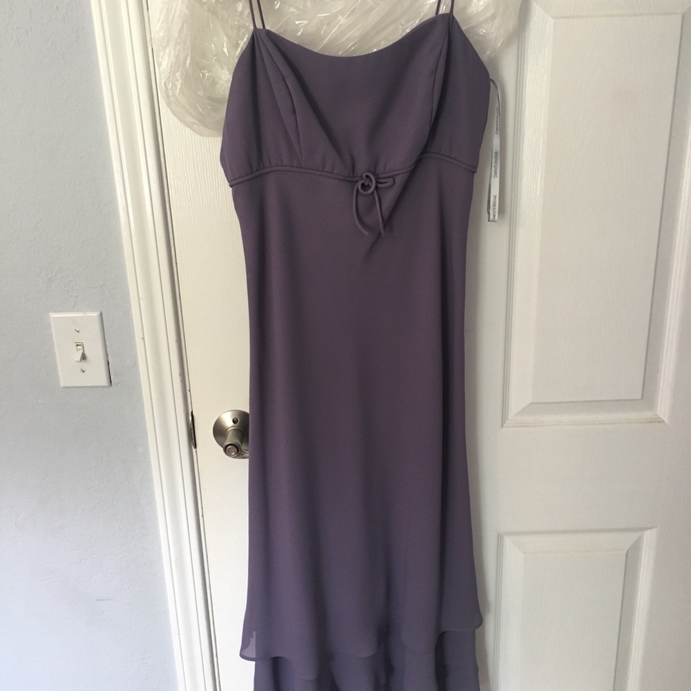 Purple long bridesmaid dress!